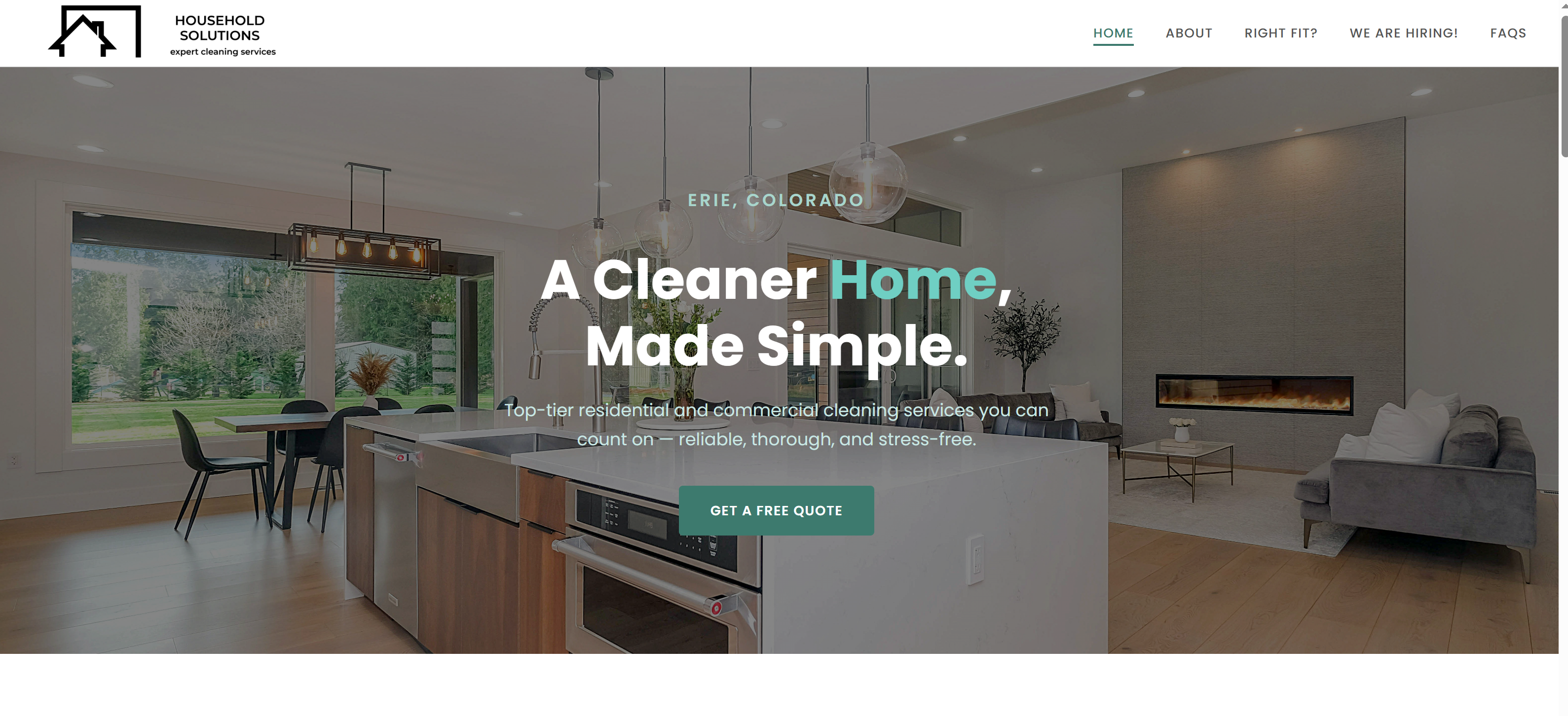 Household Solutions Erie website screenshot